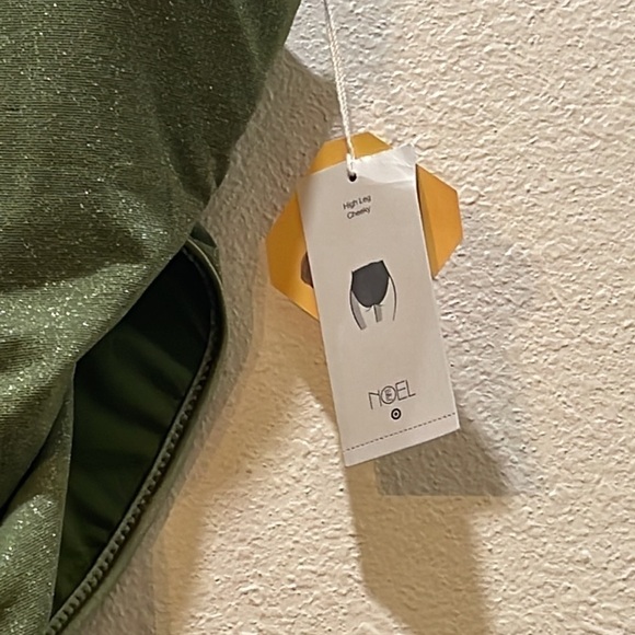 Fe Noel X Target Metallic High Leg Cheeky One Piece Swimsuit Dark Olive 1X NWT - Picture 6 of 9